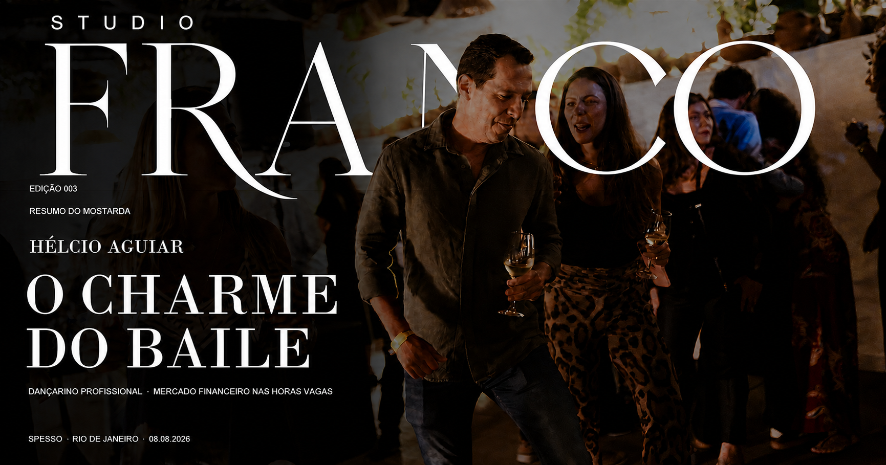 Capa da edição O Charme do Baile, com Hélcio Aguiar