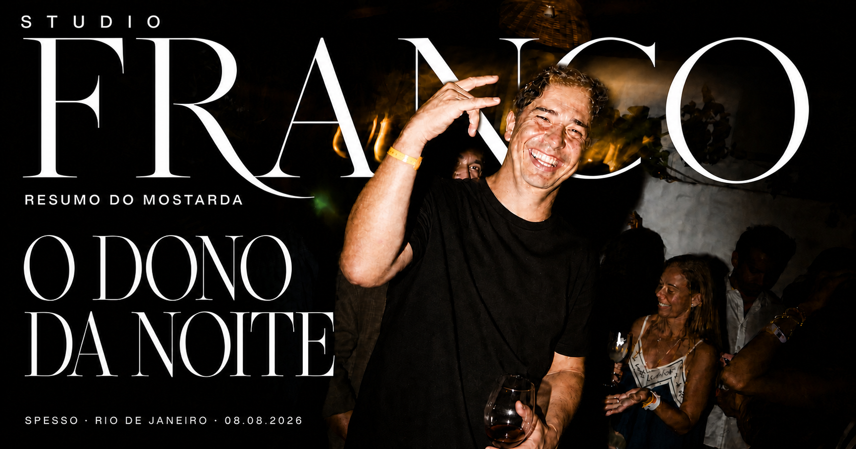 Capa da edição O Dono da Noite, com Ricardo Matos